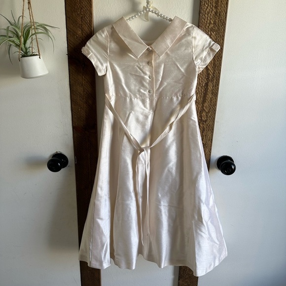 Talbots | Dresses | Vintage Talbots Kids 0 Silk Religious Confirmation ...